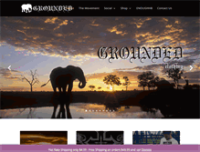 Tablet Screenshot of groundedclothing.com